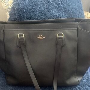 Coach Large Crossgrain Leather Tote